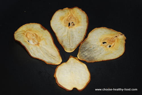 dehydrated fruit: pears